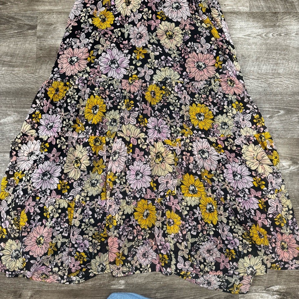 BB Dakota Steve Madden Floral Maxi Dress Size Large - Picture 2 of 9
